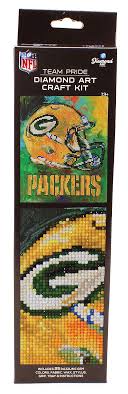 Green bay packers nfl lambeau field 3d brxlz puzzle stadium blocks set $ 79.99. Leisure Arts Diamond Art Powered By Diamond Dotz 5d Diy Diamond Painting Nfl Green Bay Packers Helmet Kit Amazon Ae