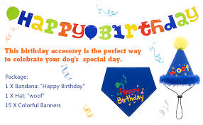 ¡disfruta de envíos gratis, ofertas por tiempo limitado, devoluciones sencillas y protección al comprador! Rosa Set De Cumpleanos De Perro Sombrero Bandana Panuelo Collar De Pajarita Brillante De Perro Banner Happy Birthday Y 10 Globos Estampados De Patas De 10 Pulgadas Con Cinta Perros Productos Para