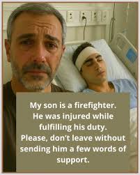 Before you scroll away, please pause for just a moment to send a message of  strength and love to this hero. 👨‍🚒🚒❤️ He risked his life to protect  others — without hesitation,