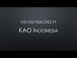 We did not find results for: Kisi Kisi Psikotes Pt Kao Indonesia Youtube
