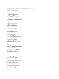 Chords for kaulah yang terakhir bagiku. Chord Lagu St12 Saat Terakhir 2