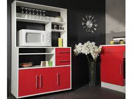 buffet de cuisine sur roulettes astrid 3 portes 2 tiroirs coloris rouge petit meuble rangement meuble rangement cuisine meuble rangement