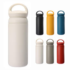 Amazon | 水筒 500ml 保温 保冷 洗いやすい 軽い 直飲み ハンドル フィルター付き 滑りにくい 防漏 タンブラー おしゃれ マグボトル  おしゃれ 大人 子供 女子 男子 魔法瓶 キッズ レディース 口 広い (500ml, ページュ) | EdwAL | 水筒・マグボトル