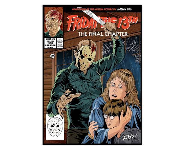 The Final Chapter comic cover poster - Friday the 13th Jason Voorhees  alternative movie poster