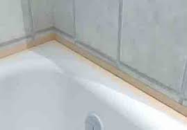 Let it dry overnight or as long a directed by the manufacturer before using the tub. Johnsonite Vinyl Tub Moulding
