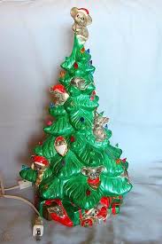 Ceramic christmas tree plastic light inserts. 16 Lighted Christmas Tree Mice Ceramic Bisque Mouse Mold 1987 Vintage 1919381836