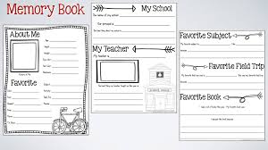 End Of The Year Memory Book Activities Memory Book School Teacher Favorite Things Memory Books