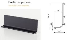 How many displacements nodes are located within the tube? Upper Recessed Handle Profile For Kitchen Cabinet Anthracite Color Aluminum Bar 2 Meters Long