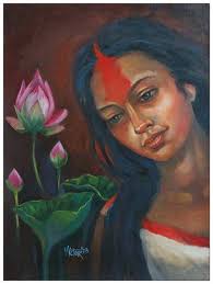 Indian Woman Paintings