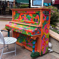 Local Artists Paint Pianos In Old Town Fort Collins Colorado Painted Pianos Piano Art Piano Restoration