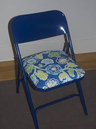 Diy Metal Folding Chair Spray Painted Reupholstered Makeover Upcycled Folding Chair Makeover Metal Folding Chairs Chair Makeover