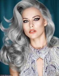 A great look for slat and pepper mixture is this sleek 'do. Is Granny Hair Really The 1 Hair Trend Right Now The Fashion Tag Blog