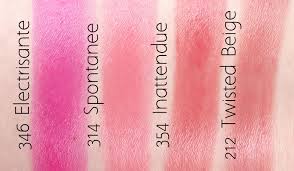 Lancome Shine Lover Vibrant Shine Lipsticks In 346 314 354 212 Review And Swatches The Happy Sloths Beauty Makeup And Skincare Blog With Reviews And Swatches