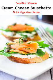 Smoked Salmon Cream Cheese Bruschetta Recipe Smoked Salmon Cream Cheese Bruschetta Recipe Salmon Bruschetta Recipe