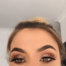Gorgeous Soft Kohl And Bronze Bridal Makeup With Baked Brown Palette Eyemakeupsimple Prom Makeup Looks Makeup Looks Eye Makeup