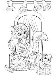 Details of sage skunk and caper high quality free coloring from the category enchantimals more printable pictur coloring pages cute coloring . Ausmalbilder Enchantimals Fur Madchen Kostenlos Drucken