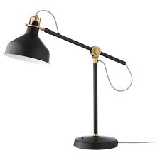 The best kinds of table lamps to put on these tables also look light of weight, and could possibly be a lamp with a candlestick styled base, but most likely a lamp with a pillar or torch styled base would work best. Ranarp Work Lamp With Led Bulb Black Ikea