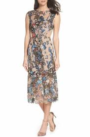 Online Cheap Embroidered Midi Dress Trendy Cocktail Dresses Dresses