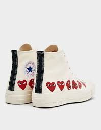 Black And White Chucks With Red Heart Play Converse High Multi Heart Sneaker In Off White Converse Chuck Taylor Converse Chuck Taylors