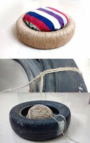 Basteln Sie Selbst Einen Designer Sitzpouf Autoreifen Designer Basteln