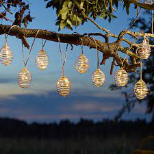 Solar string lights outdoor, 2 pack 120 led solar garden lights waterproof 12m/40ft 8 modes indoor/outdoor fairy lights copper wire decorative lighting for patio, yard, party, wedding (warm white) 4.2 out of 5 stars. Solar Spiral Solar Powered Warm White 10 Led Outdoor String Lights Diy At B Q