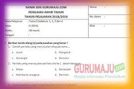 Karena biasanya soal tema 5 kelas 2 yang akan diujikan tidak jauh berbeda dengan soal tahun sebelumnya. Soal Pat Ukk Kelas 2 Tema 5 Kurikulum 2013 Tahun 2019 Guru Maju