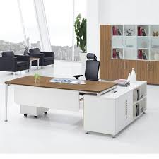 Cheap Price Mdf Luxury Wood Office Furniture Modern Executive Desk Meja Kantor Ruang Kerja Ide Dapur