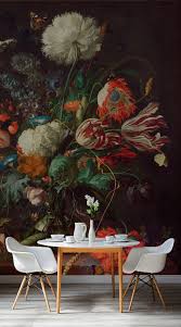 Modern Victorian Style Wall Treatments And Art Get The Look Emily Henderson Victorian Wallpaper Floral Wallpaper Mural Wallpaper