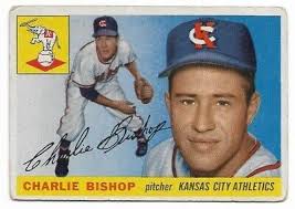 CHUCK BISHOP 1955 Topps #96 Kansas City Athletics SALE GOES TO GOOD CAUSE  🔥⚾🔥