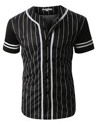Black And White Striped Baseball Jersey Mens Striped Short Sleeve Button Down Baseball Jersey Mens Striped Shorts Cotton Shirts For Men Casual Long Sleeve Shirts