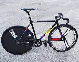 A fixed gear bike is based on a track bike, it has no gears so it's a single speed, the bike doesn't coast, so if the back wheel spins the pedals spin and many don't have hand brakes. Liberty Fixie Online Discount