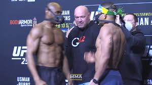 Ufc 261 is a stacked card from top to bottom. Ufc 258 Kamaru Usman Vs Gilbert Burns Weigh In Staredown Mma Fighting Youtube