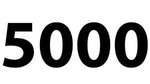 The last year of the 5th millennium, an exceptional common year starting on wednesday. Zahl 5000