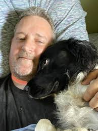 This is my shadow and best friend Gunnar. I rescued him when he was just  over a year old. When we met, he had been nearly broken by abuse and  neglect. I