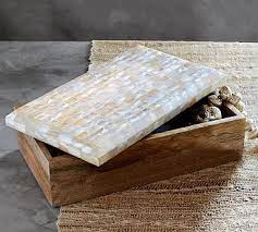 Mother Of Pearl Box Coffee Table Decor Tray Decorative Boxes Coffee Table