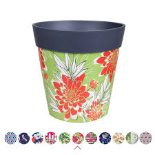 How doers get more done. Hum Flowerpots Grey Large Scale Floral Plant Pot Outdoor Indoor Plastic Planter 22cm X 22cm 15 Designs Available Buy Online In Antigua And Barbuda At Antigua Desertcart Com Productid 92108809