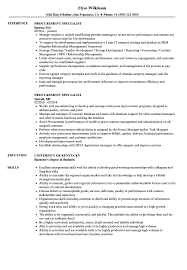 Do this effectively in your hospitality curriculum vitae and you will vastly increase your chances of being invited to a job interview. Procurement Specialist Resume Samples Velvet Jobs