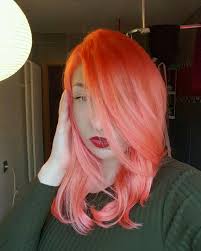 First Time Trying To Mix A Peachy Color Manicpanic Peach Pink Hair Directions Peach Hair Hair Skin Hair Skin Nails