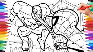 Print it out and color on paper or color online on our site with the interactive coloring machine. Venom Vs Spiderman Coloring Pages How To Draw Spider Man How To Draw Venom Youtube