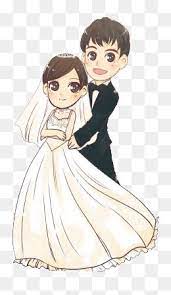Cartoon Bride And Groom Png And Vector Wedding Couple Cartoon Marriage Cartoon Cartoon