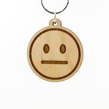Official fandom of the straight face emoji. Neutral Face Emoji Wooden Keychain Poker Face Face Emoji Etsy Wooden Keychain Keychain Staining Wood