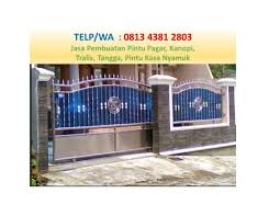 Harga pintu pagar besi dorong | manfaat pagar rumah tidak semata hanya sebagai pembatas antara area rumah dan lingkungan disekitarnya. Call Wa 0813 4381 2803 Harga Pagar Minimalis Sidoarjo