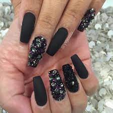 Black Bling Nails Swarovski Crystals Nail Art Design Nails Design With Rhinestones Crystal Nails Swarovski Nails Summcoco gives you inspiration for the women fashion trends you want.