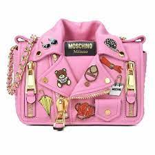 Moschino Pink Leather Jacket Shoulder Bag How To Fashion Moschino Bag Pink Leather Jacket Bags