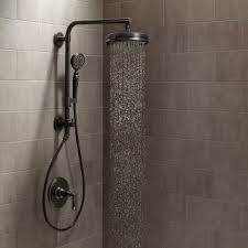 Kohler Artifacts Hydrorail Custom Shower System 2bz Oil Rubbed Bronze Artifacts Hydrorail Shower Package With Single Function Shower Head And Single Function Kohler Artifacts Shower Systems Shower Heads