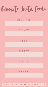 Pop Culture Templates The Tiny Herbivore Instagram Template Free Instagram Instagram