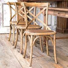 Wooden cross back chair is a great choice for people who love natural style. Wooden Cross Back Chairs Set Of 8 American Country