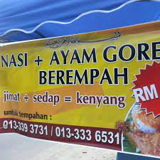 Banner bunting for nasi kukus ayam pokyie lancer. Ayam Banner Nasi Ayam Goreng Berempah