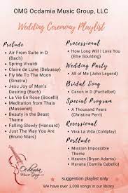 Ein Playlist Vorschlag Fur Die Hochzeitszeremonie Nur Um Eine Vorstellung Davon Zu Geben Wedding Ceremony Music Wedding Ceremony Songs Wedding Music Playlist