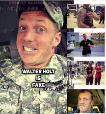 WALTER HOLT https://www.facebook.com/walter.holt.9619 Am caring,love joking  with friends who are to be trust ~~~~~~~~ FAKE 🤣 Am caring,love joking  with friends who are to be trust !! 🤣 'AM'..African scammer... Young  soldier